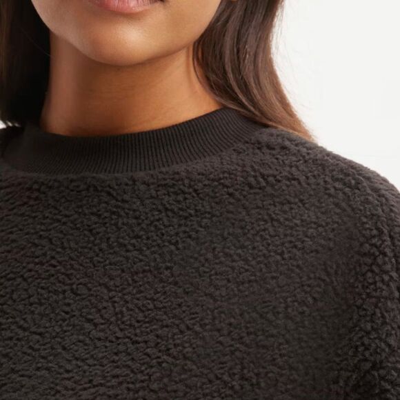 Everlane The ReNew Fleece Teddy Crew Sweatshirt Pullover M - Picture 6 of 9